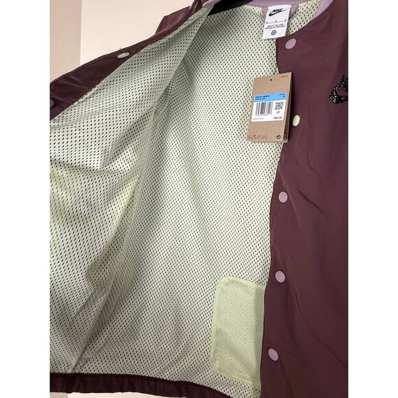Nike Youth Unisex Button Down Jacket - Size M - Mauve - Picture 6 of 9